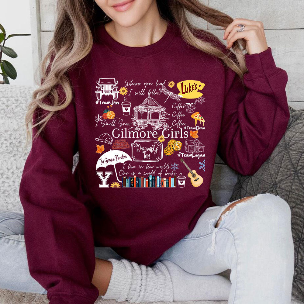Gilmore Girls Sweatshirt Stars Hollow Shirt Dragonfly