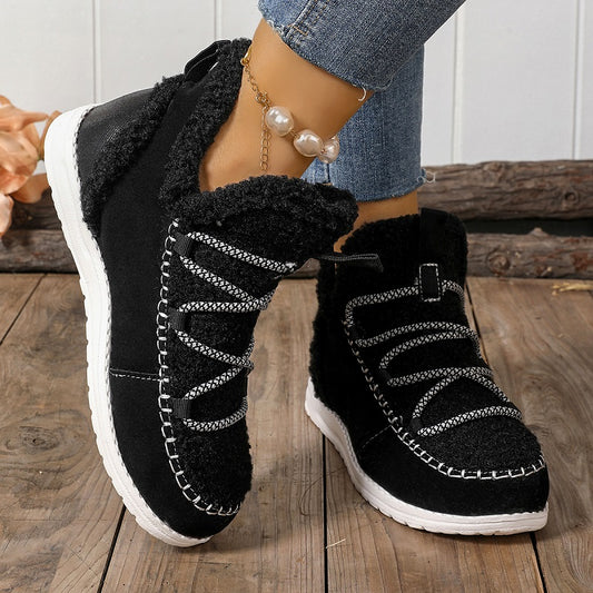 Season New Mid-top Women's Large Size Fashion Simple Snow Boots