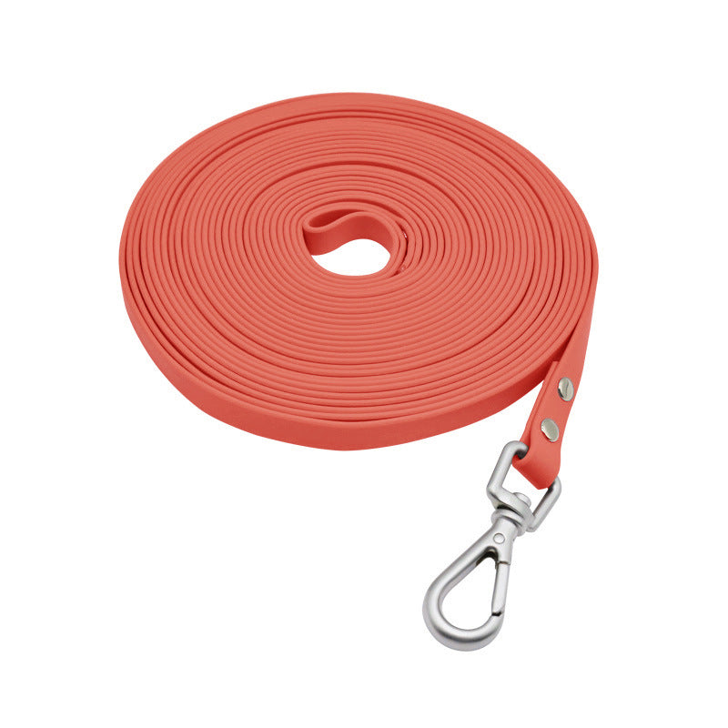 Pet Supplies PVC Embossed Lengthened Hand Holding Rope Waterproof Dog Walking