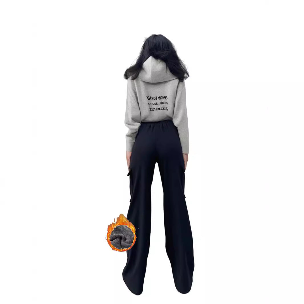 Cargo Pocket Trousers Loose Street Mop Trousers