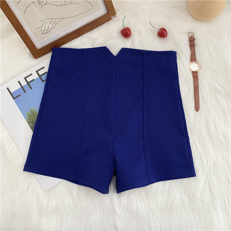 Women's Stretch A-Line Wide Leg High Waist Casual Shorts