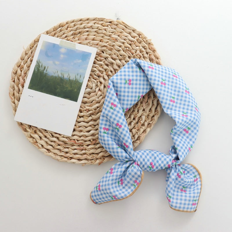 Women's Retro Easy Matching Cashew Print Pure Cotton Scarf Hair Band