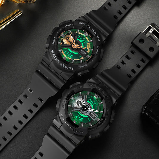 Multifunctional Double Display Men's Electronic Watch