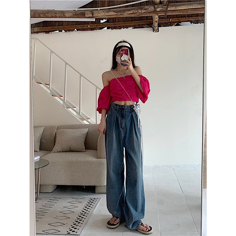 Sexy Zipper Three-Color Stitching Suspenders Casual Long Jumpsuit