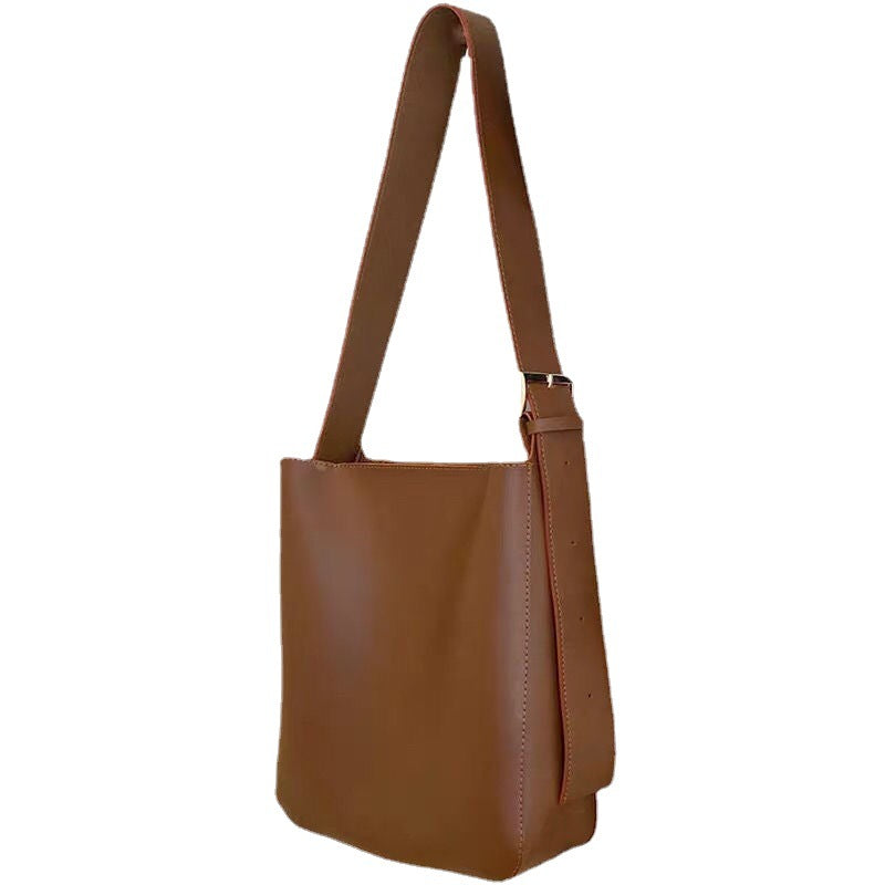 Retro Crossbody Korean Versatile One-shoulder Brown Messenger Bag