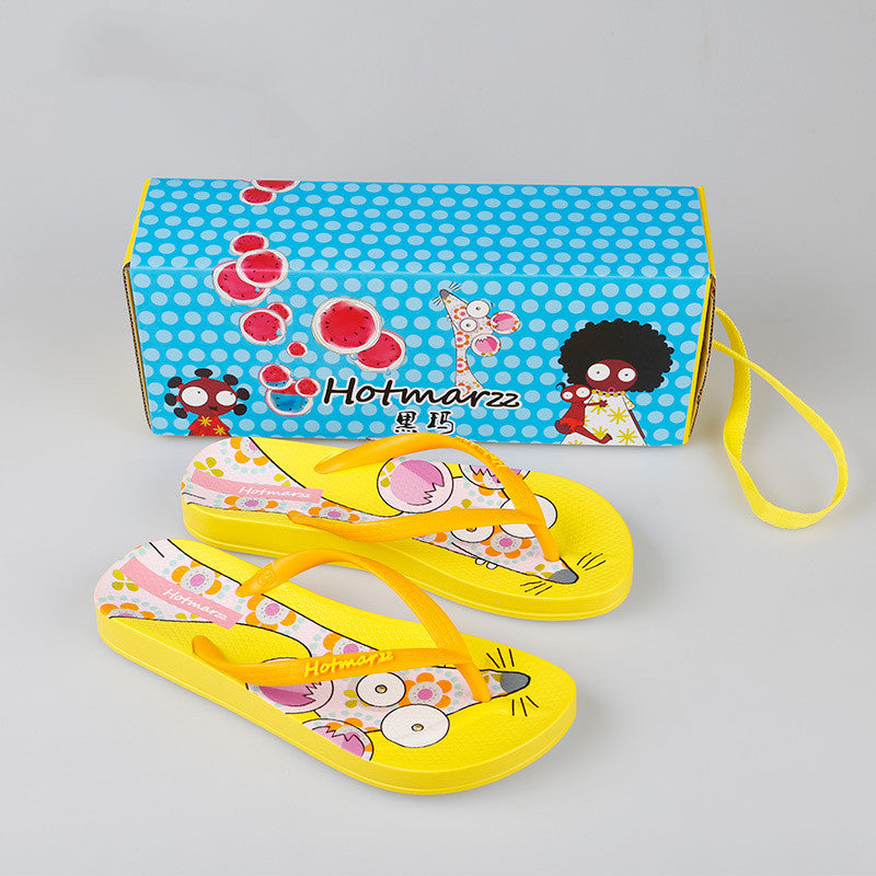 Children's Slippers, Non-slip Flip Flops, Sandals And Slippers, Soft-soled Beach Shoes