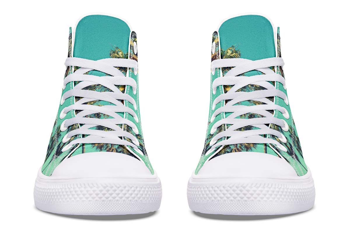 Printed Couple High-top Canvas Shoes