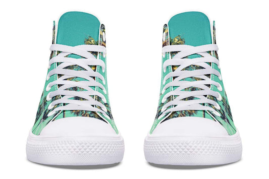 Printed Couple High-top Canvas Shoes