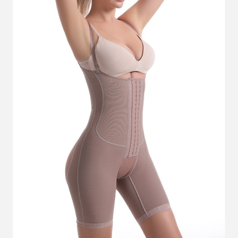 High Elastic Mesh Camisole Crotch Belly Contracting Hip Lifting Corset