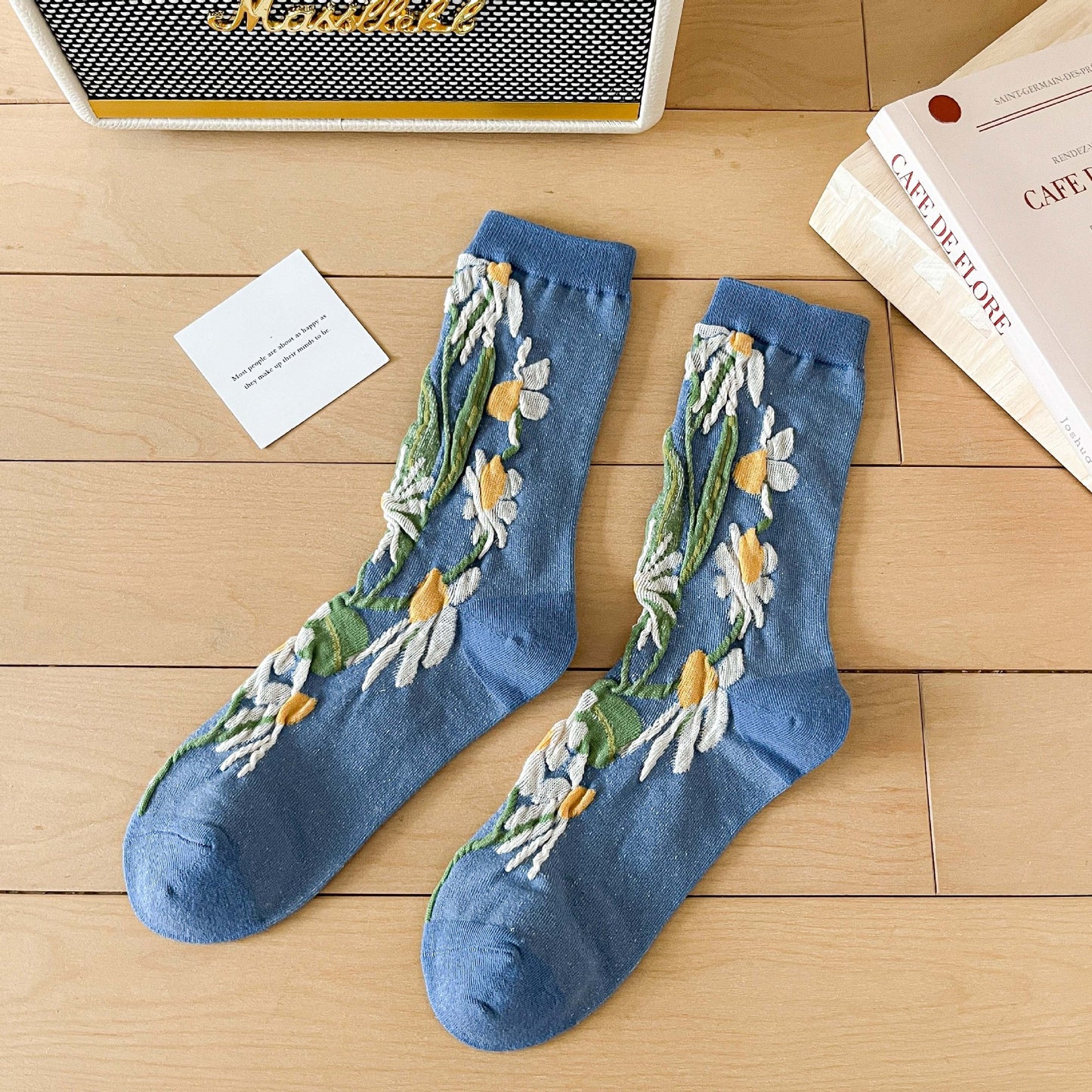 Cute Female INS Cotton Sports Cartoon Sweet Straight Board Socks