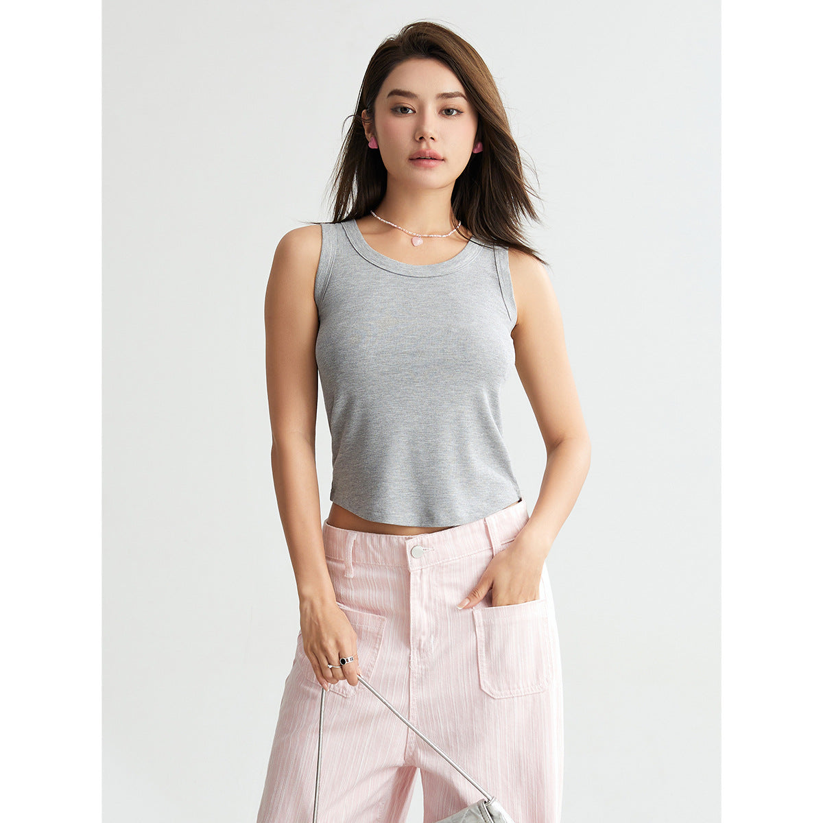 Seamless All-match U-neck Vest Spring And Summer Bottoming Shirt