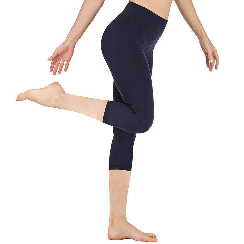 High Waist Slimming Yoga Cropped Pants