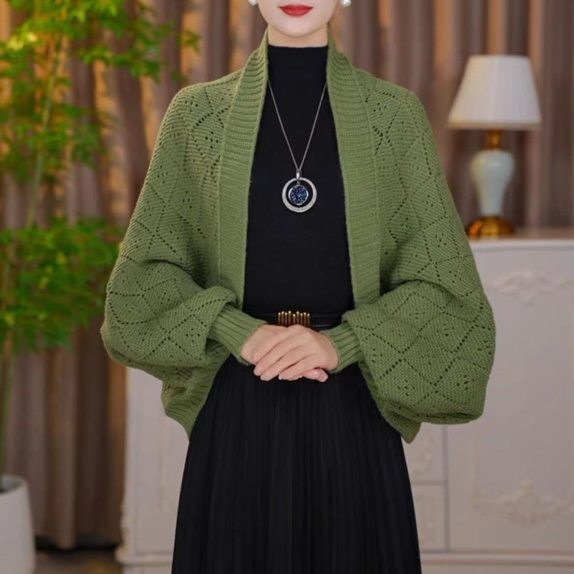 Autumn And Winter Knitting Elegant Cardigan Fashion All-match Shawl