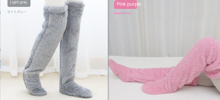 Winter Warm Cold Leg Knee Joint Cold-proof Stockings Home Floor Sleeping Socks
