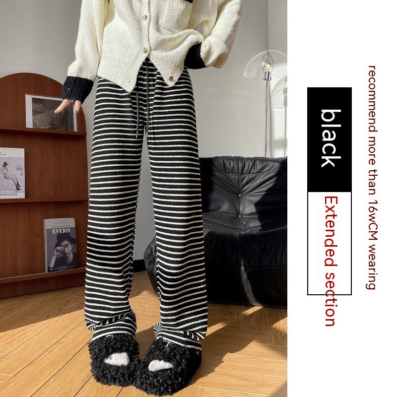 Knitted Striped Wide-leg Pants Children