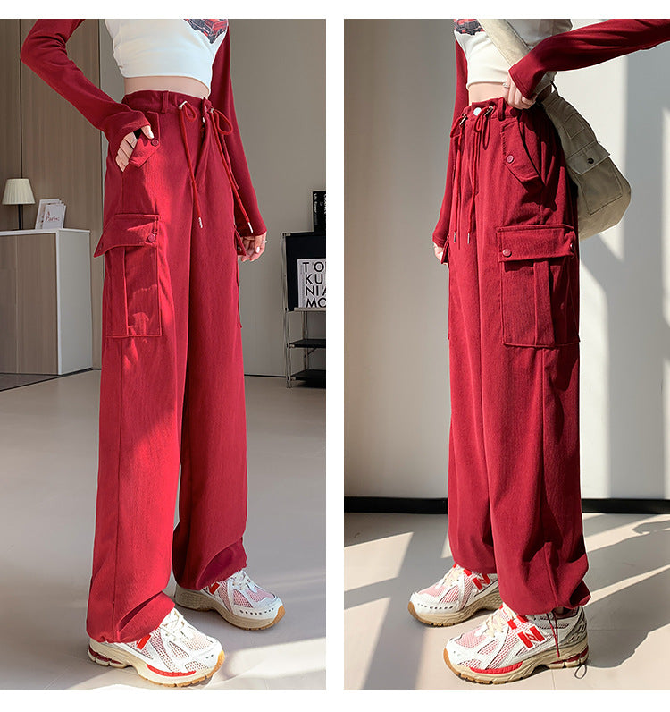 Women's Autumn And Winter High Waisted Loose Casual Pants