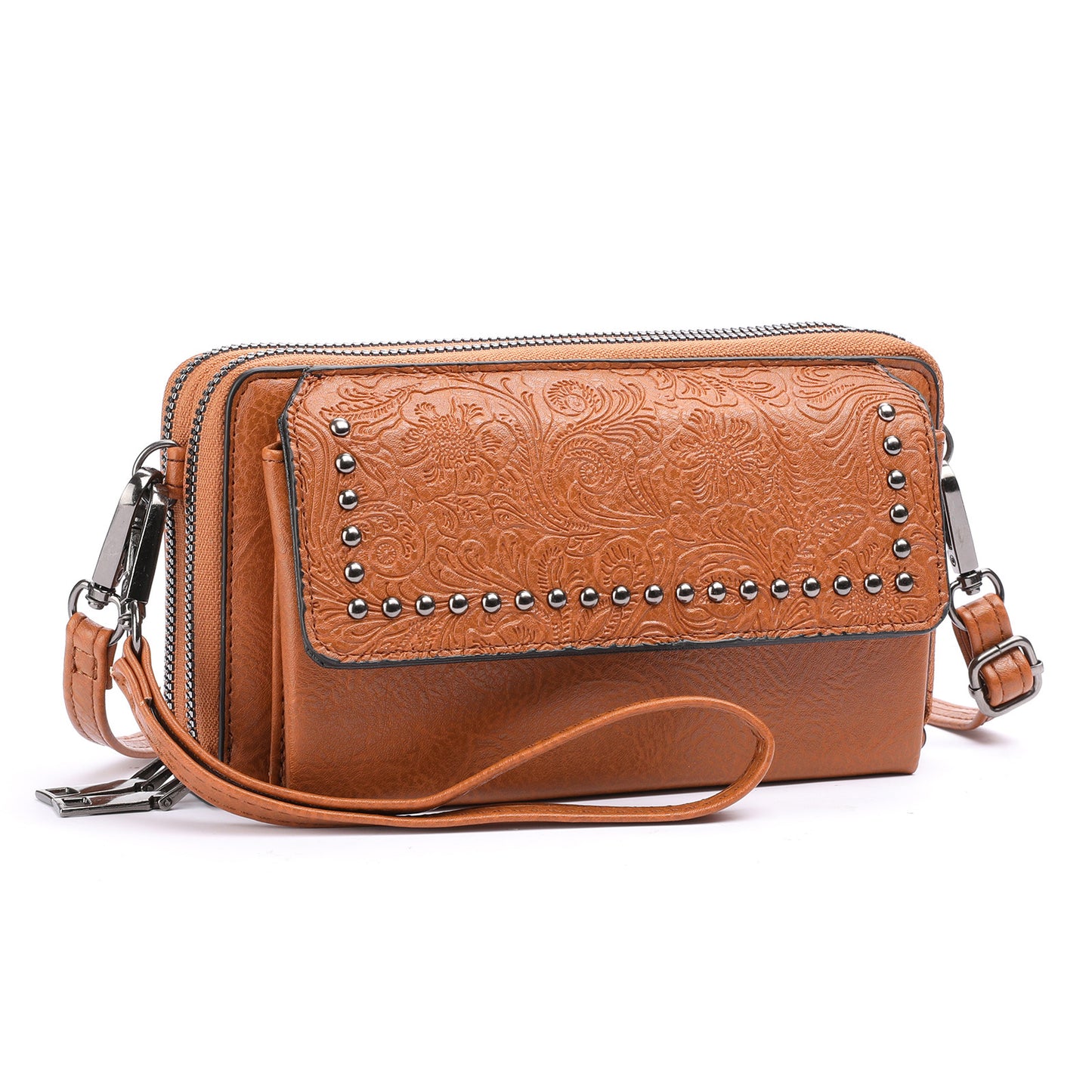 Large Capacity Embossed Mini Crossbody Bag