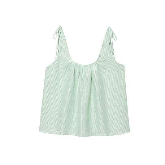 Summer New Polka-dot Loose-fitting Sling Top