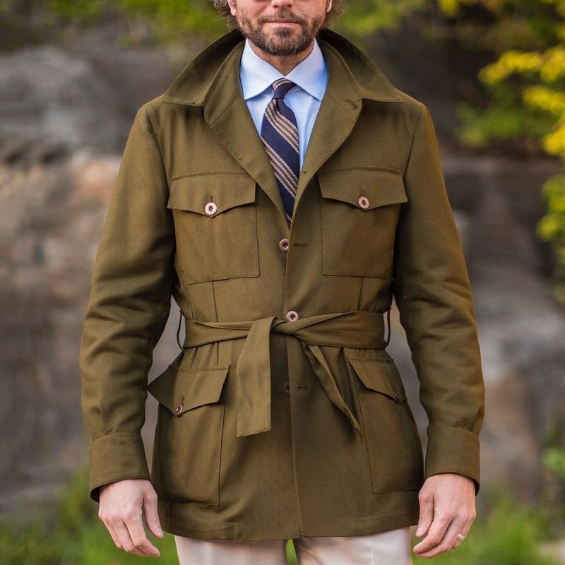 Autumn Men's Coat In The Long Slim Size