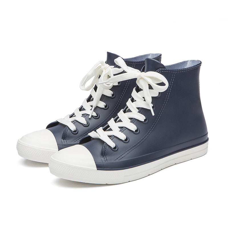 Women's Rain Korean Style Non-slip Water Boots Fashion Short Tube