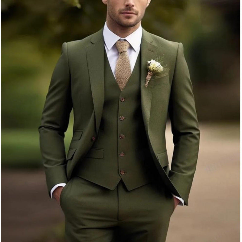 Suit Slim Fit Business Suit Banquet Temperament Formal Dress For Men