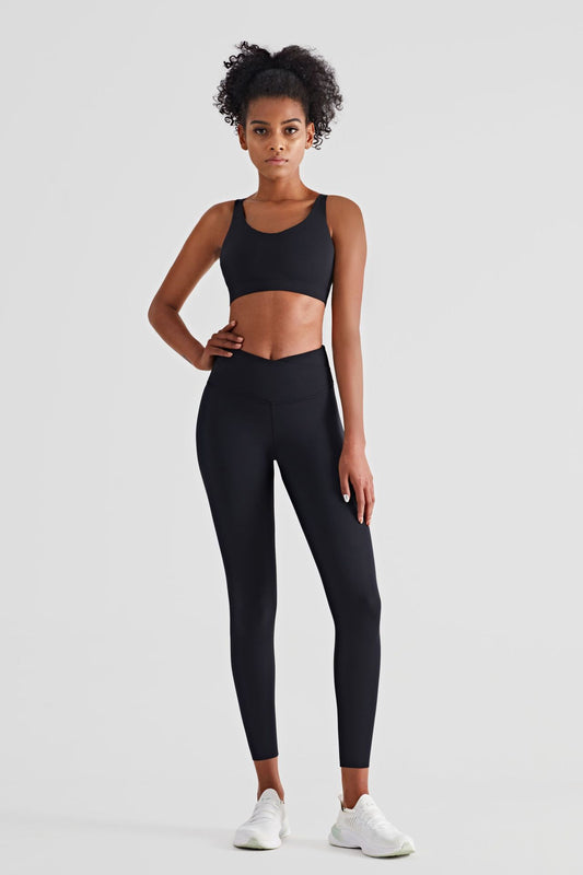 Fitness Leggings Hot Sweat Double Waist Thin Outdoor Hips Yogabukser