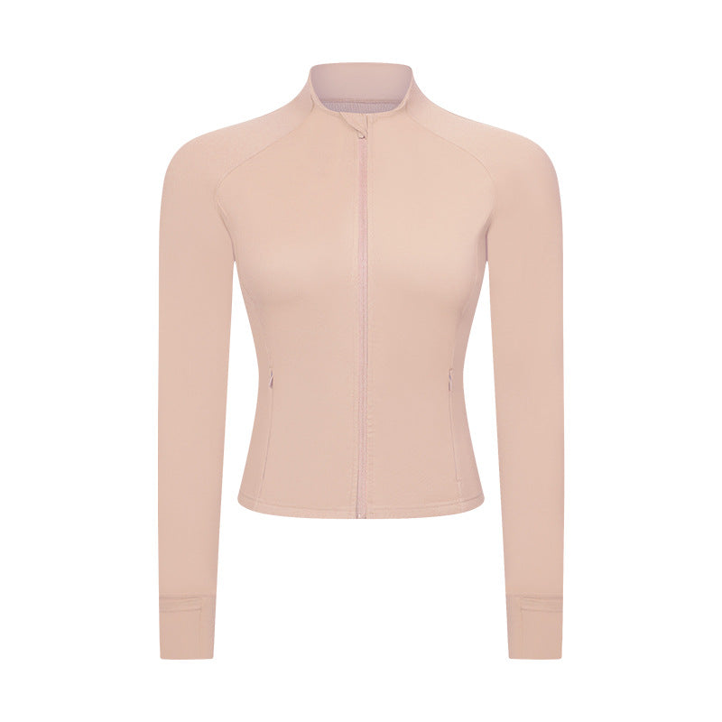 Slim-fit Yoga Wear Long Sleeve Tup Cardigan