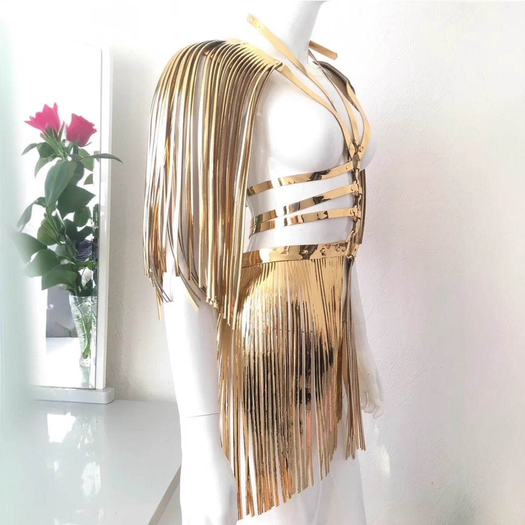 Nightclub Performance Tassel Shoulder Strap Shawl Ornament