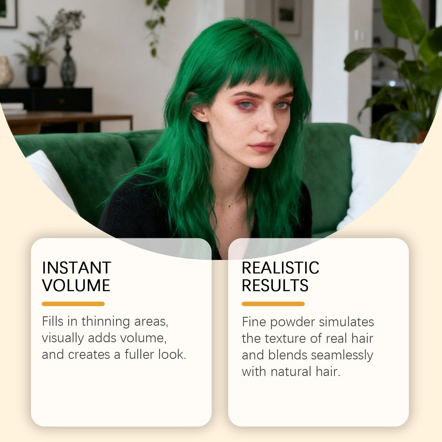 Green Temporary Hair Spray For A Cool Stylish Look With Natural Even Color That Lasts