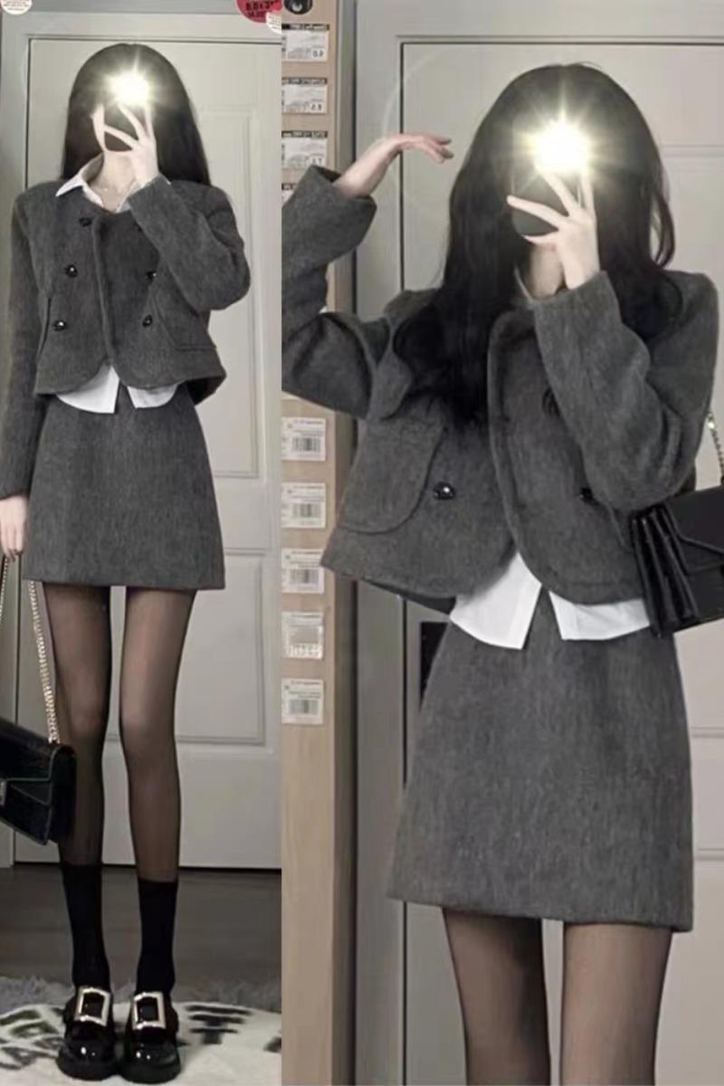 Women's Short French-style Tweed Jacket