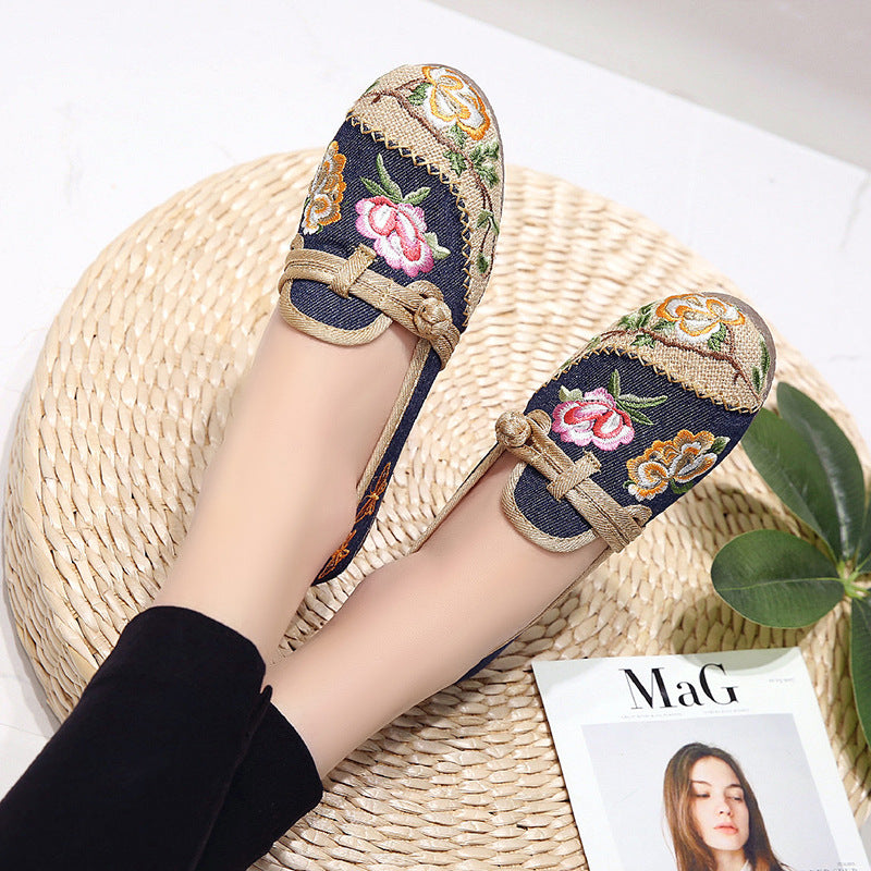 Comfortable And Breathable Embroidered Shoes