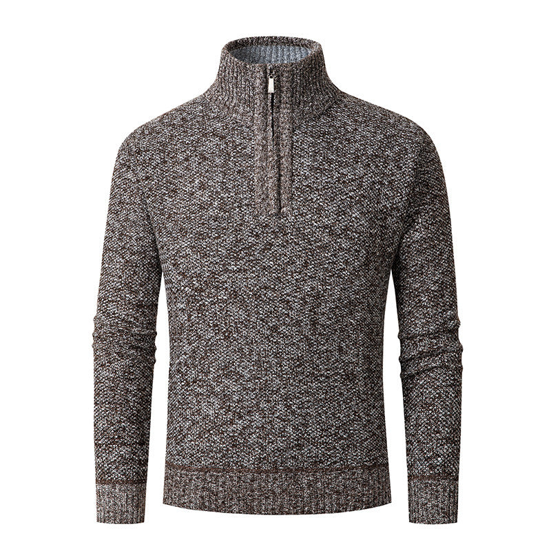 Men's Zipper Sweater Long Sleeve Loose