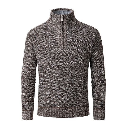 Men's Zipper Sweater Long Sleeve Loose