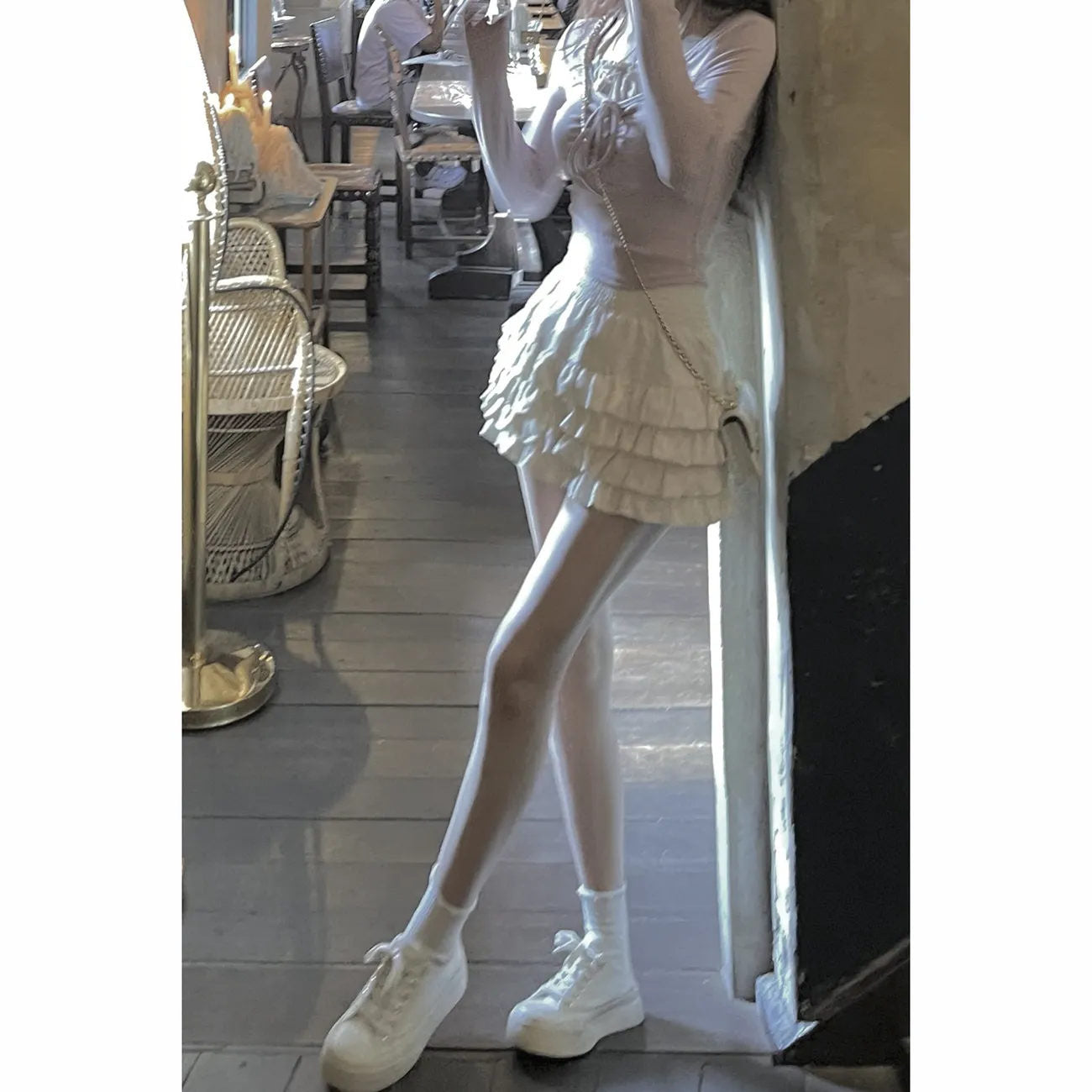 Large Slim Fit High Waist Skirt