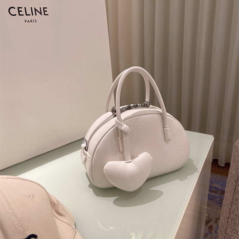 Handbag For WomenLuxury Desinger Heart Crossbody Bag Solid Concise Ladies Femlae Bag