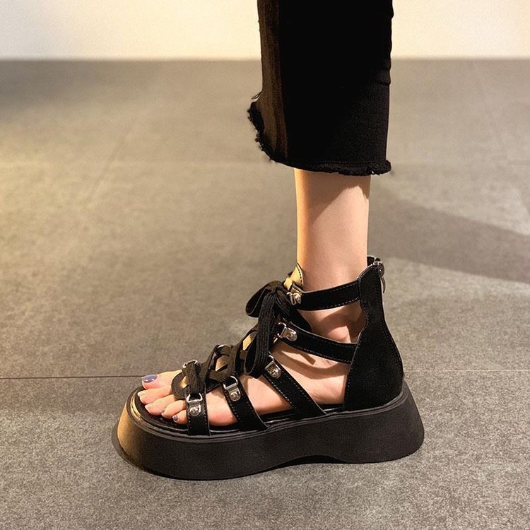 Solid Color Fashionable Casual Women's Sandals