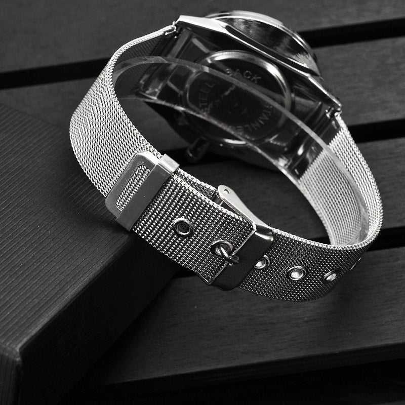 Amazon AliExpress Hot Sale High End Men's Watch Classic Simple Sports Watch Mesh Belt Ultra Thin Spot