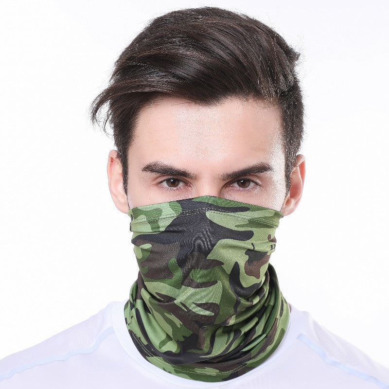 Cycling Sunscreen Mask Ice Silk Headscarf