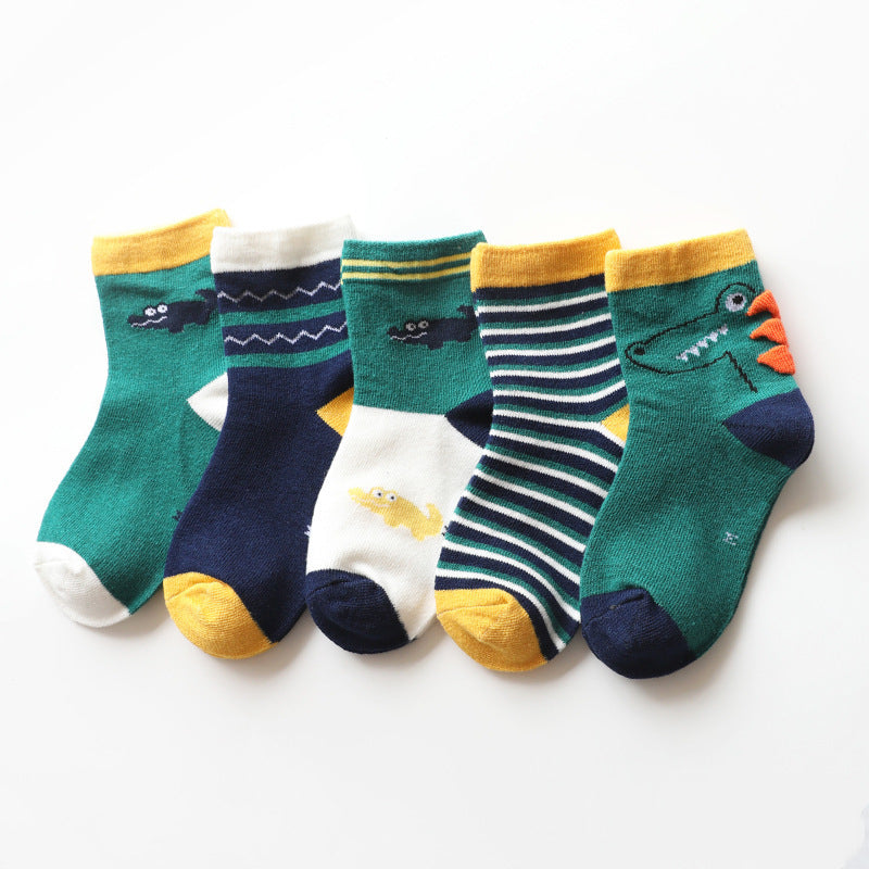 Cartoon Animal Cotton Socks For Boys And Girls