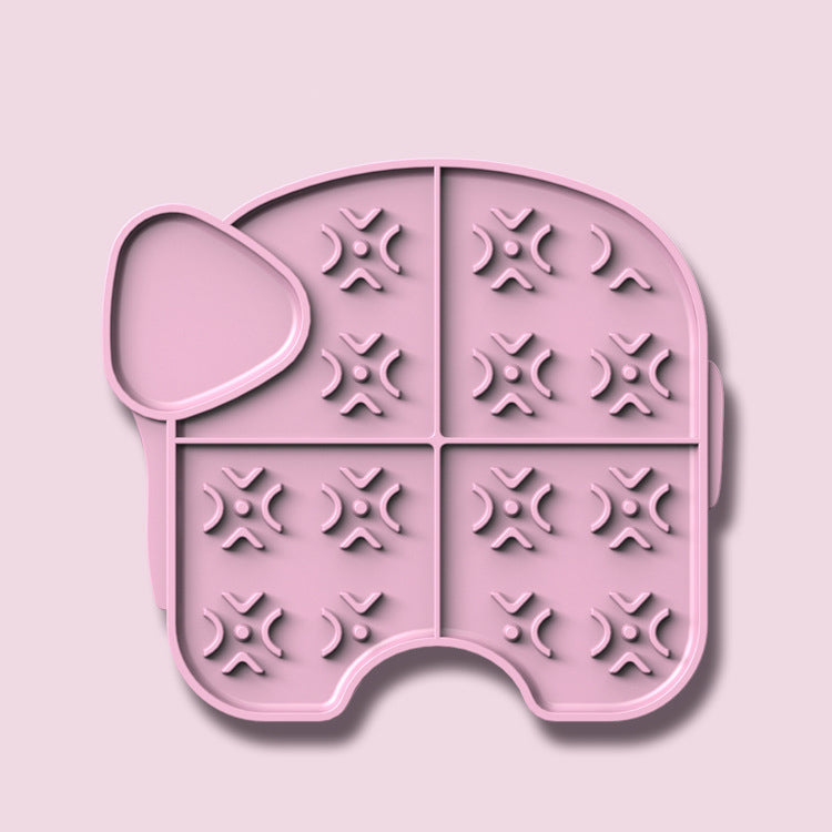 Pet Slow Food Pad Licking Pad Suction Cup Silicone Anti-choking Slow Food Pet Soothing Artifact Silicone Bowl Universal For Cats And Dogs