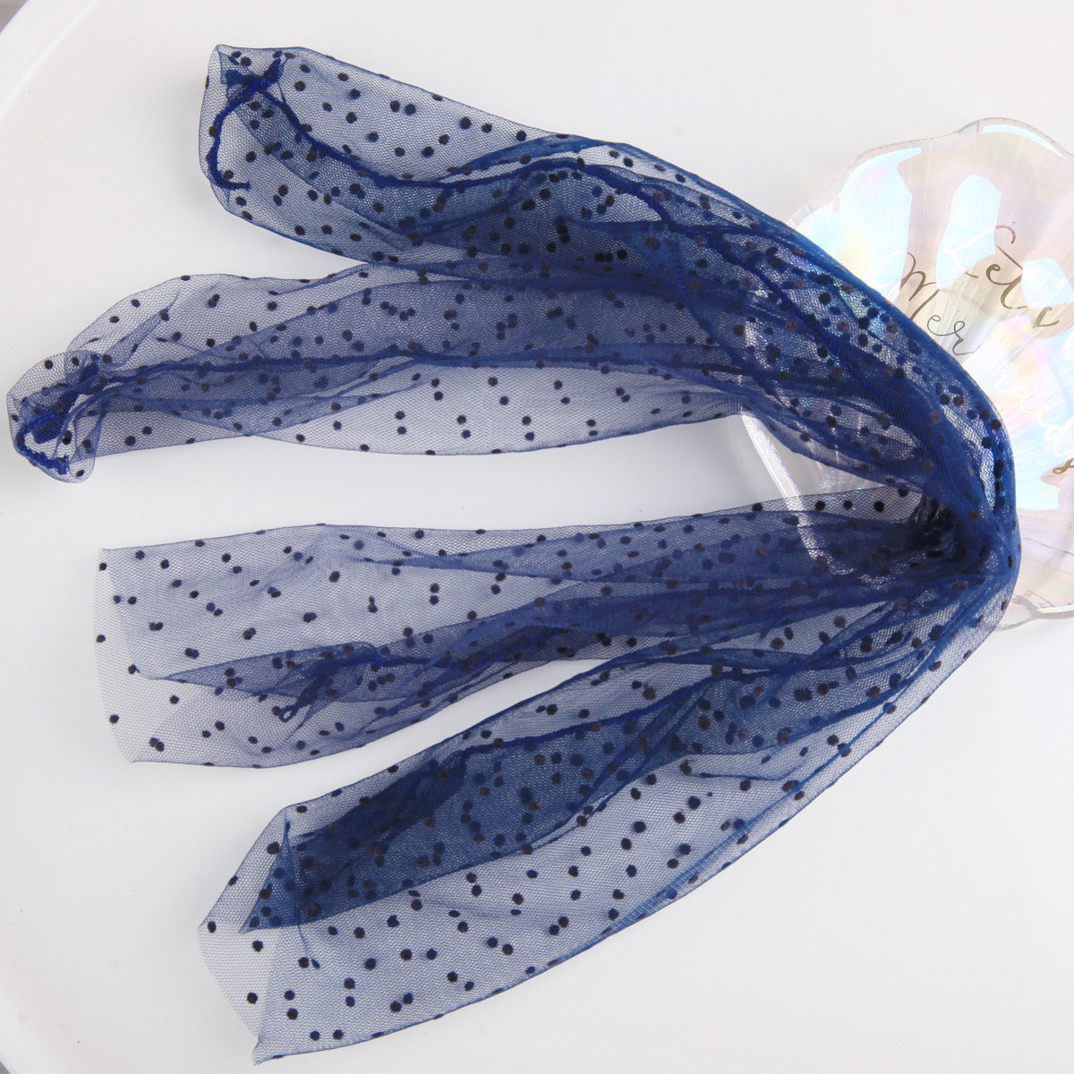 Small Polka Dot Net Yarn Pile  Socks