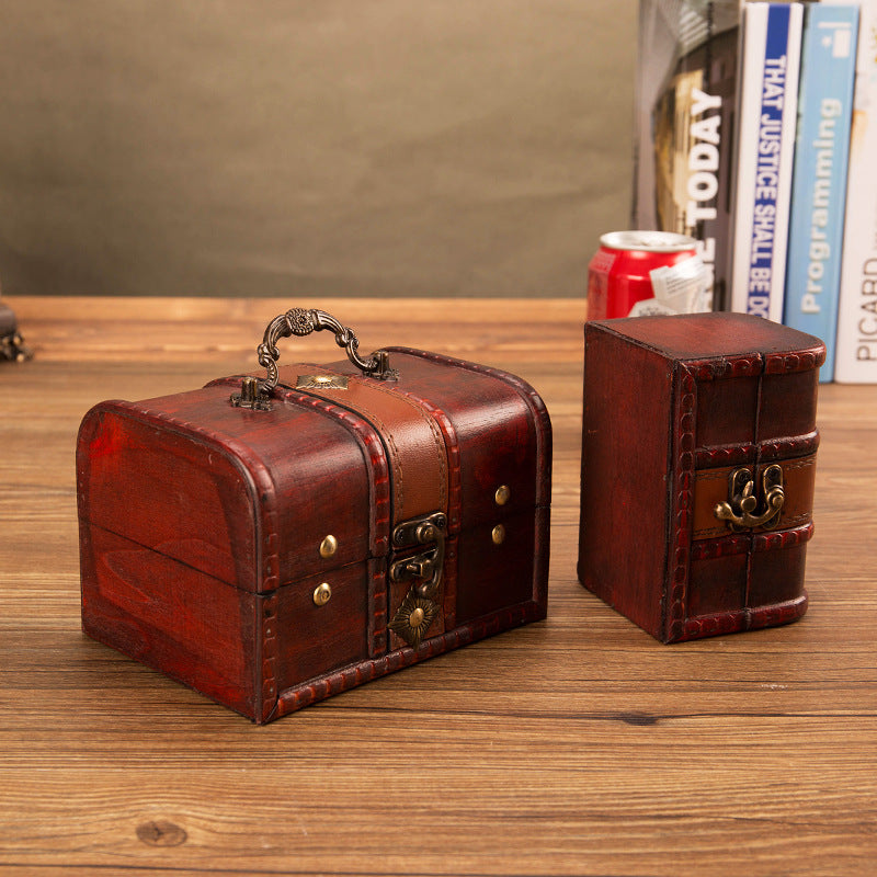 European Retro Lockable Jewelry Storage Box