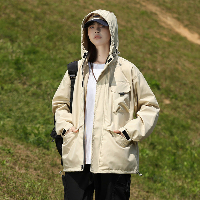 Men's Shell Jacket Cargo Jacket Coat All-match Casual Handsome
