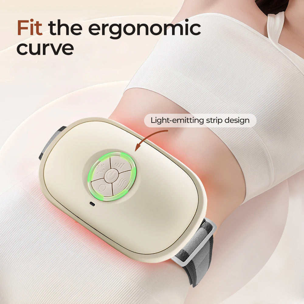 Smart Abdominal Massager With Heat Therapy 3D Kneading Auto Direction Change Portable Home Use
