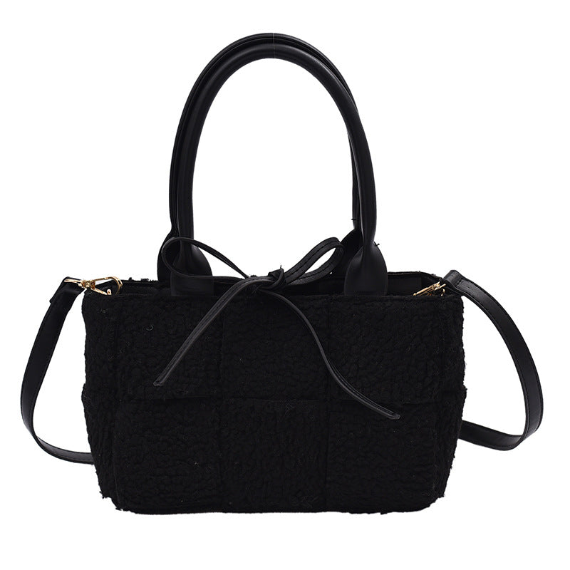 Plush All-match Messenger Bag Fashion One-shoulder Western Style