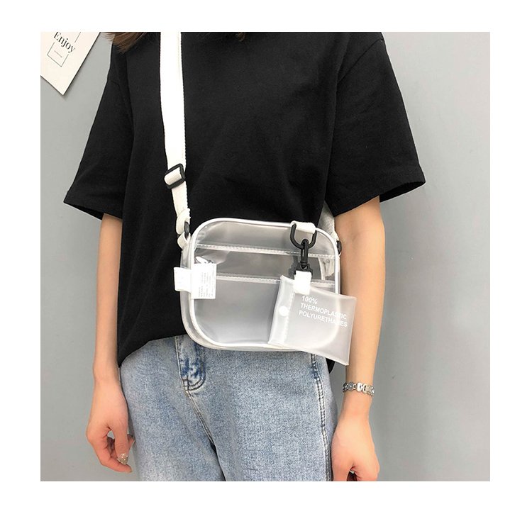 Jelly Transparent Simple Mini Messenger Bag