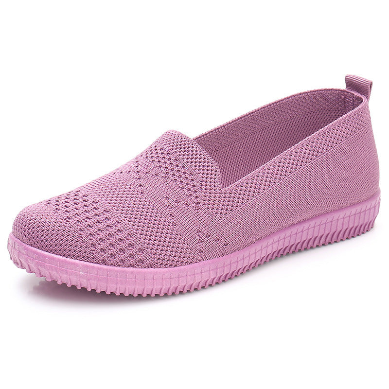 Autumn Breathable Casual Flat Bottom Middle-aged And Elderly Mother Shoes