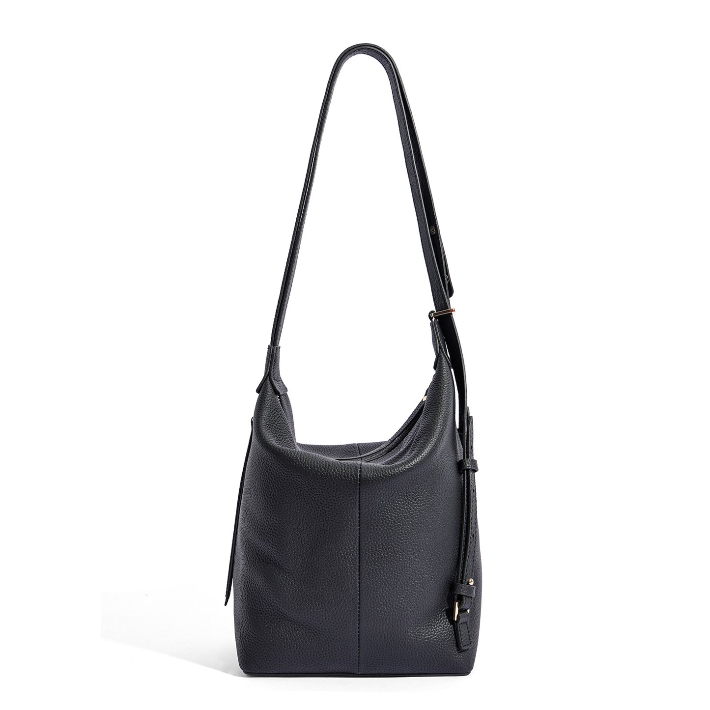 Women's First Layer Cowhide Large-capacity Bucket Bag