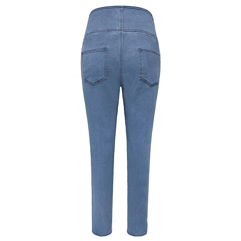 High Waist Jeans Women's Street Hip Lift