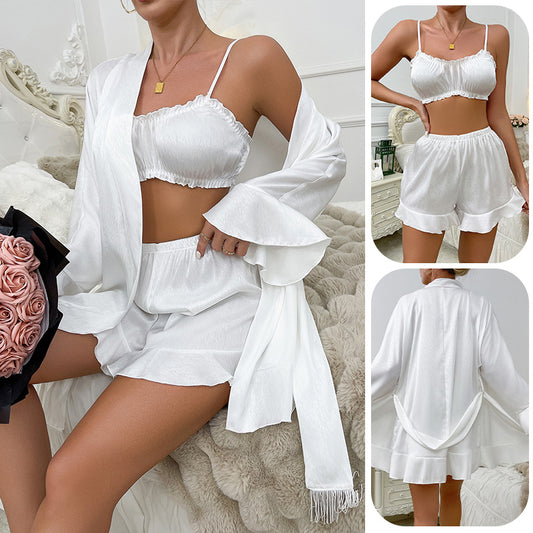 Womens Fashionable Sexy Camisole And Shorts Pajama Set